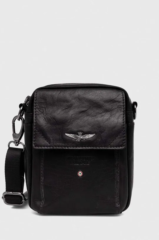 чёрный Кожаная сумка Aeronautica Militare Мужской