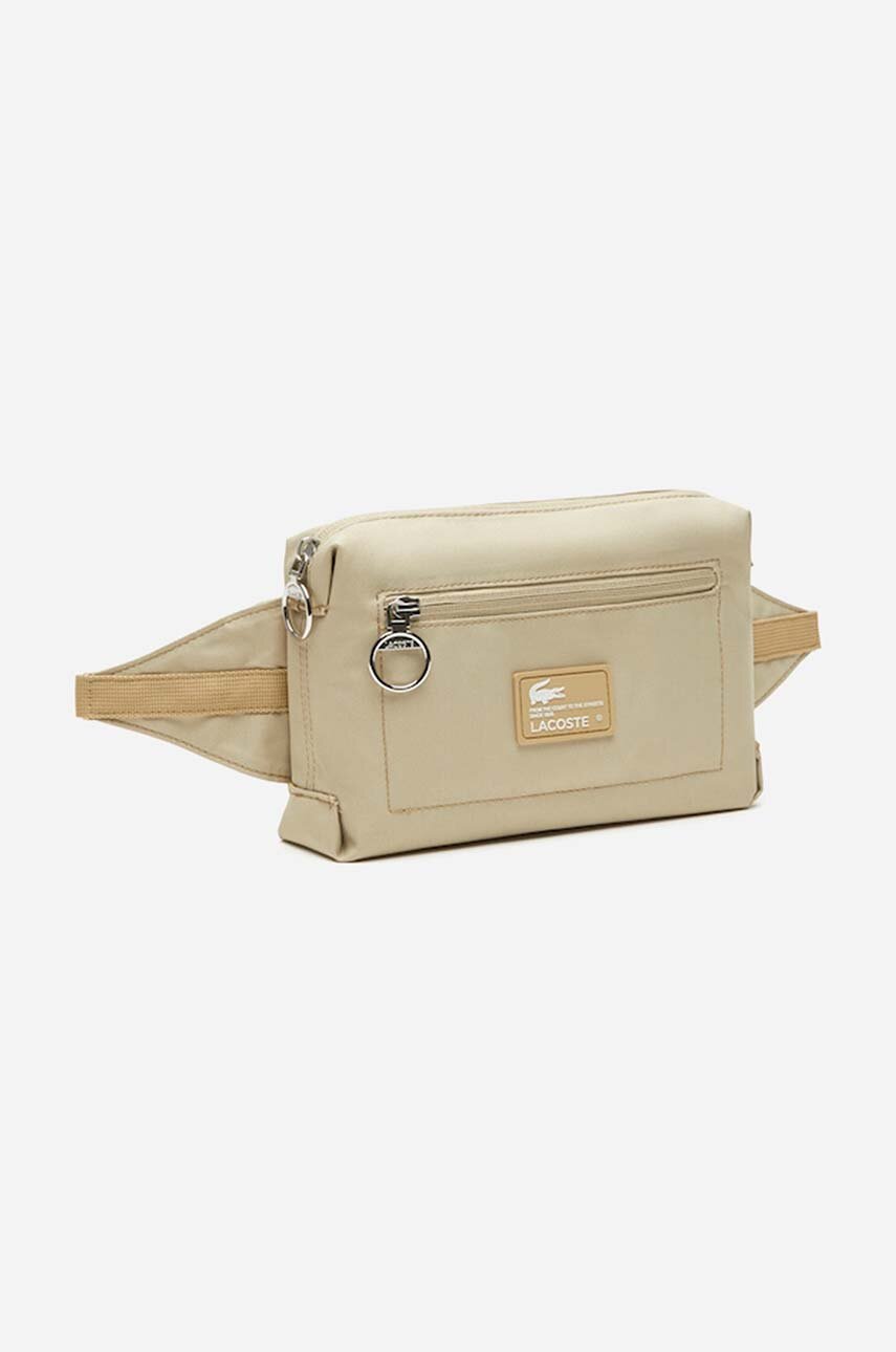Lacoste waist pack beige color at PRM US
