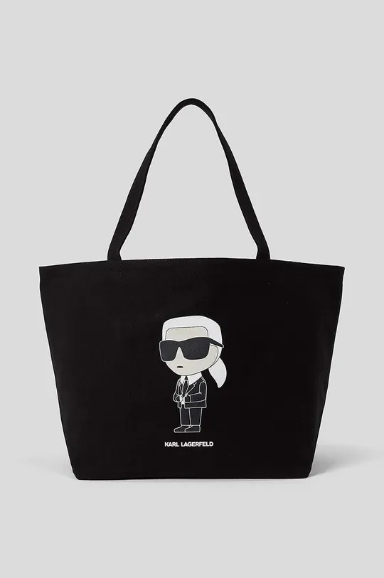 čierna Bavlnená taška Karl Lagerfeld Unisex