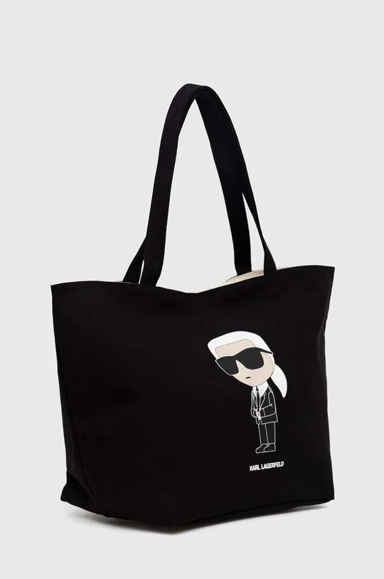 Bavlnená taška Karl Lagerfeld čierna