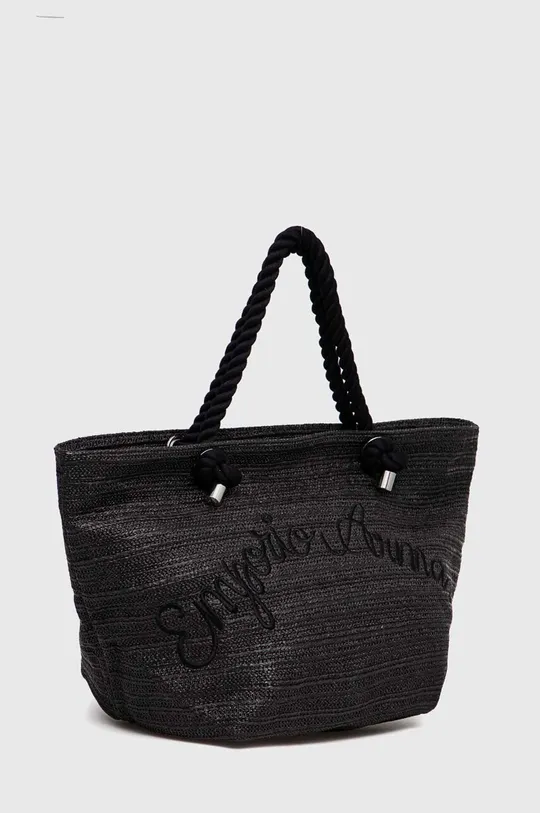 Τσάντα παραλίας Emporio Armani Underwear μαύρο
