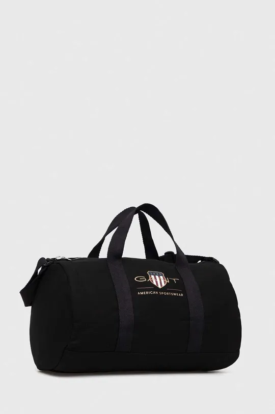 Βαμβακερή τσάντα Gant μαύρο