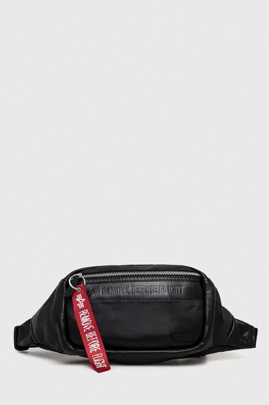 μαύρο Δερμάτινη τσάντα φάκελος Alpha Industries Unisex
