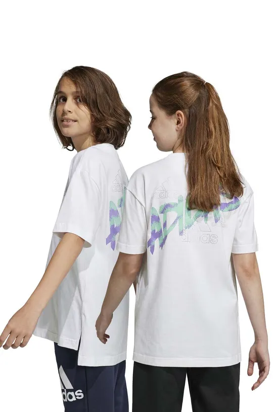 Παιδικό βαμβακερό μπλουζάκι adidas Για αγόρια