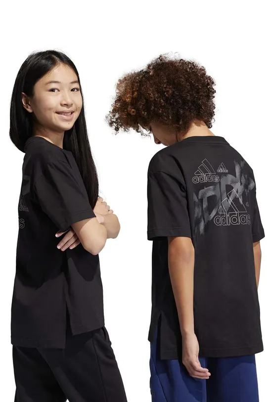 Παιδικό βαμβακερό μπλουζάκι adidas Για αγόρια