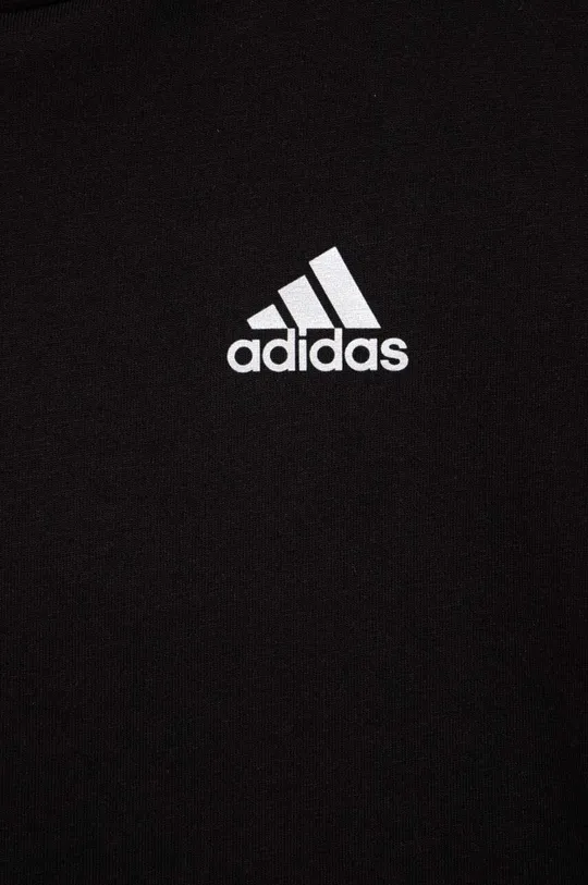 μαύρο Παιδικό βαμβακερό μπλουζάκι adidas