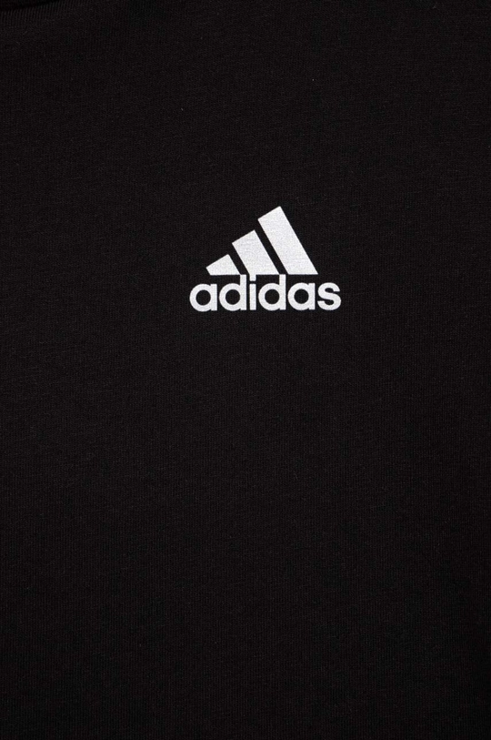 čierna Detské bavlnené tričko adidas