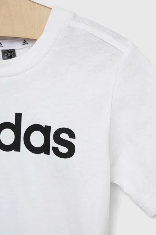 adidas t-shirt bawełniany dziecięcy LK LIN CO Materiał zasadniczy: 100 % Bawełna, Ściągacz: 95 % Bawełna, 5 % Elastan