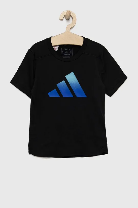 czarny adidas t-shirt dziecięcy Chłopięcy