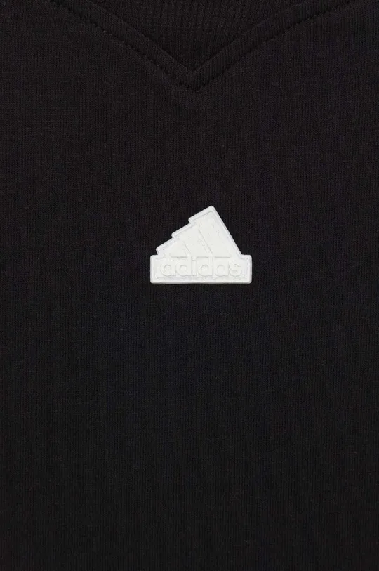 črna Otroška bombažna kratka majica adidas U FI 3S