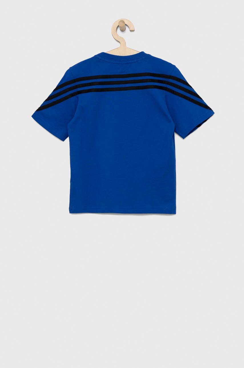adidas t-shirt bawełniany dziecięcy LB DY SM granatowy