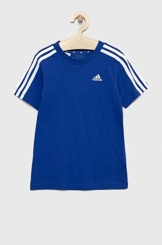 Дитяча футболка adidas U 3S блакитний