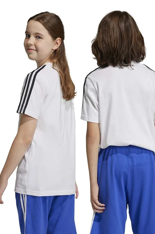 Detské bavlnené tričko adidas U 3S Chlapčenský