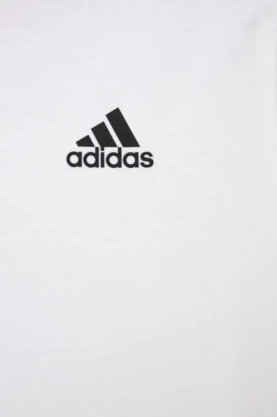 λευκό Παιδικό βαμβακερό μπλουζάκι adidas U 3S