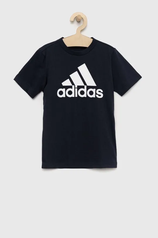 adidas t-shirt bawełniany dziecięcy U BL granatowy