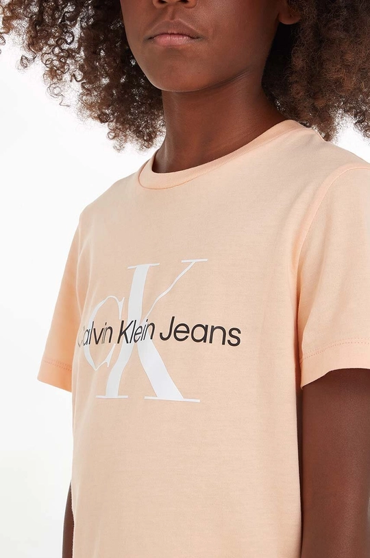 Παιδικό βαμβακερό μπλουζάκι Calvin Klein Jeans Για αγόρια