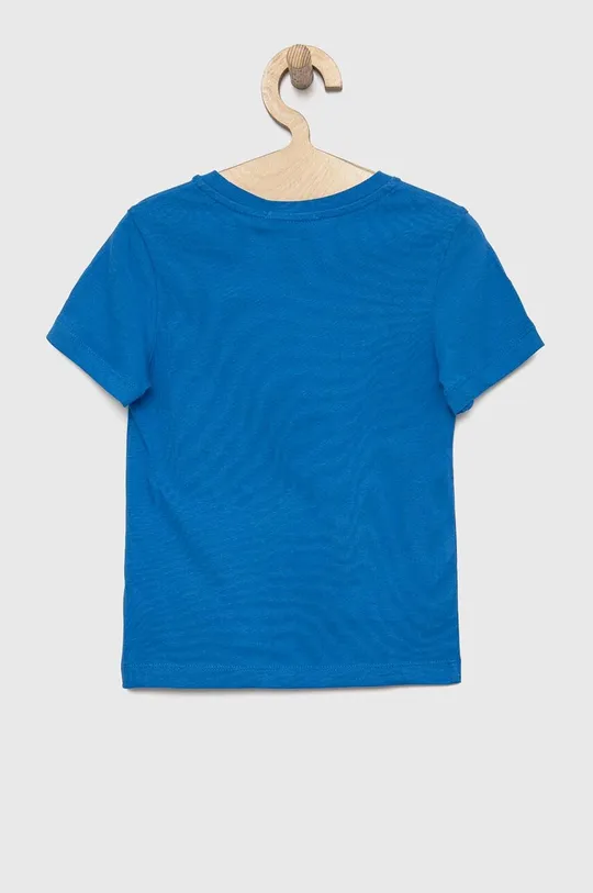 Otroška bombažna kratka majica Calvin Klein Jeans modra