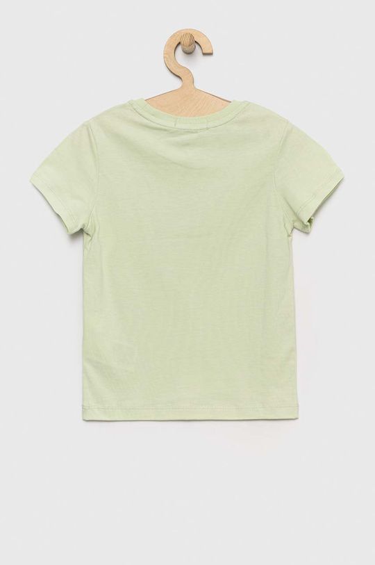 Calvin Klein Jeans t-shirt bawełniany dziecięcy jasny zielony