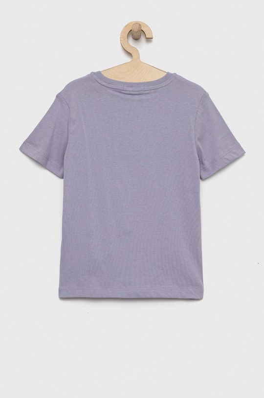 Calvin Klein Jeans t-shirt bawełniany dziecięcy fioletowy