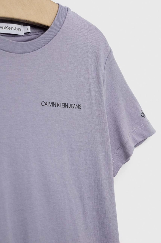 Calvin Klein Jeans t-shirt bawełniany dziecięcy 100 % Bawełna