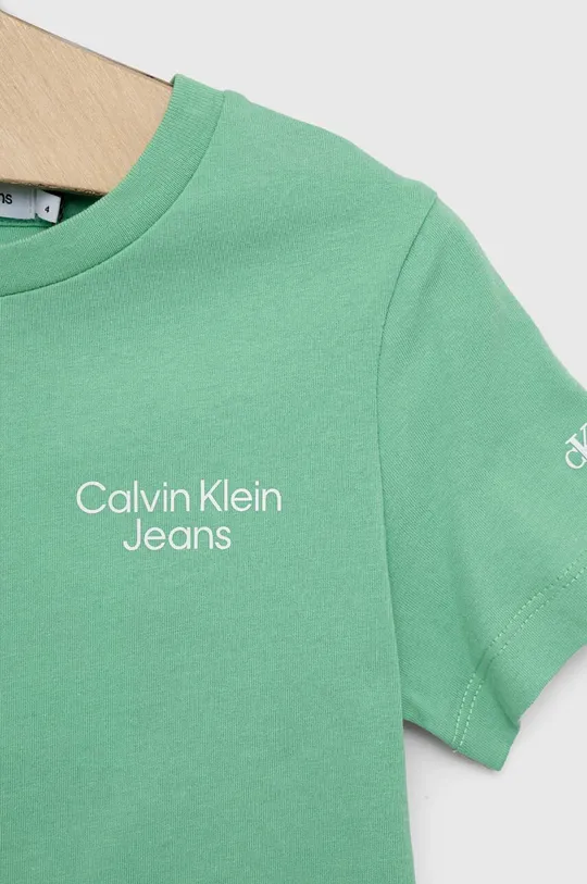 Otroška bombažna kratka majica Calvin Klein Jeans 