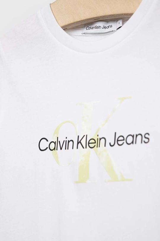 Calvin Klein Jeans t-shirt bawełniany dziecięcy 100 % Bawełna