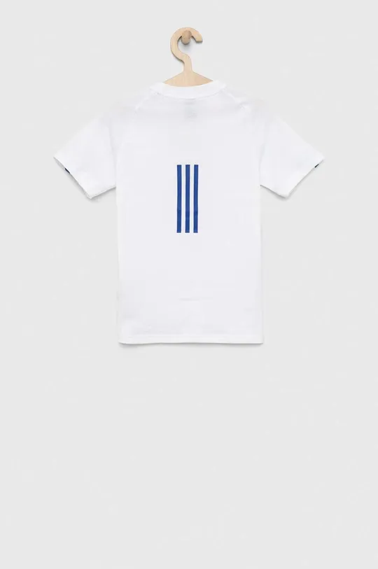 Detské bavlnené tričko adidas B D4GMDY biela