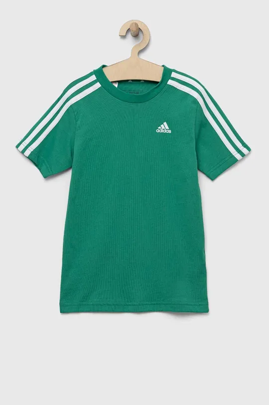 zielony adidas t-shirt bawełniany dziecięcy U 3S Chłopięcy