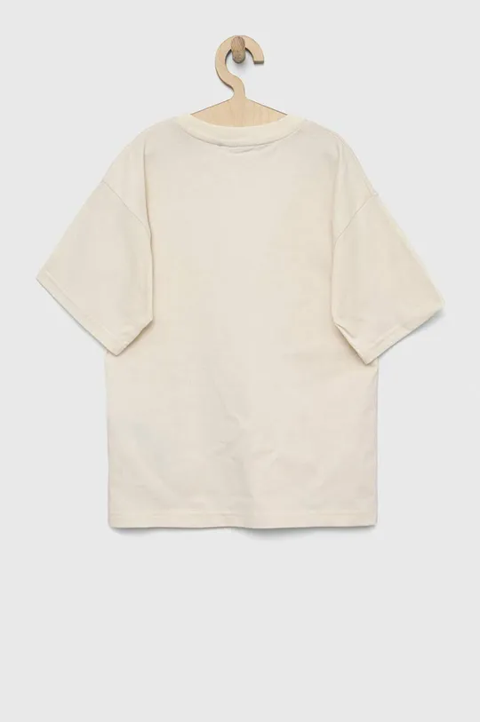 Otroška bombažna kratka majica Fila bež