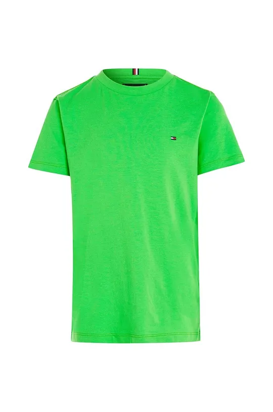 Dječja pamučna majica kratkih rukava Tommy Hilfiger zelena