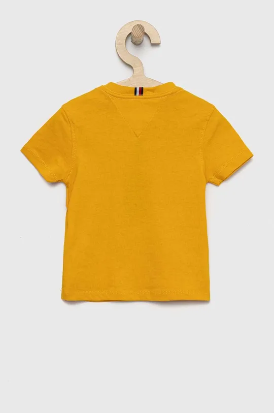 Tommy Hilfiger t-shirt bawełniany dziecięcy pomarańczowy