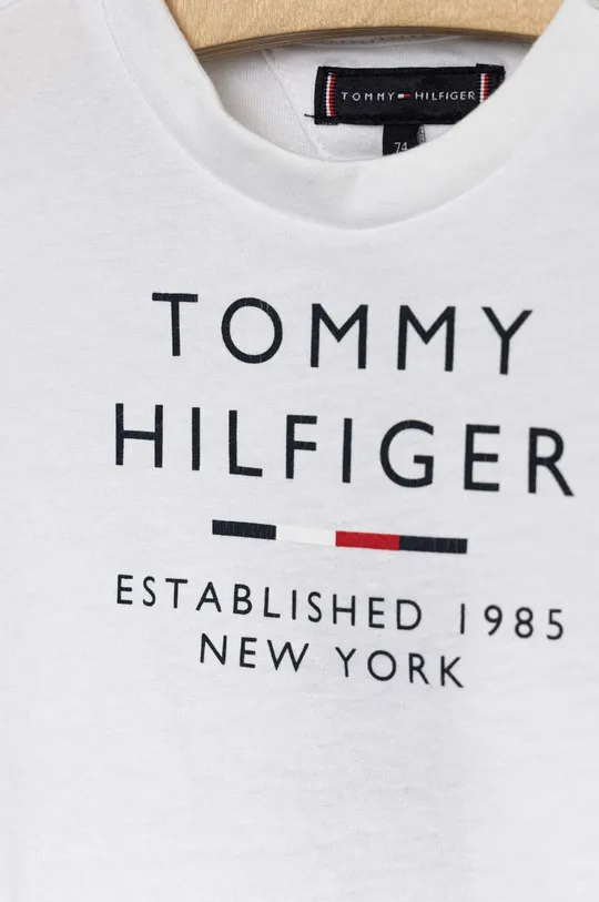 Detské bavlnené tričko Tommy Hilfiger  100 % Bavlna