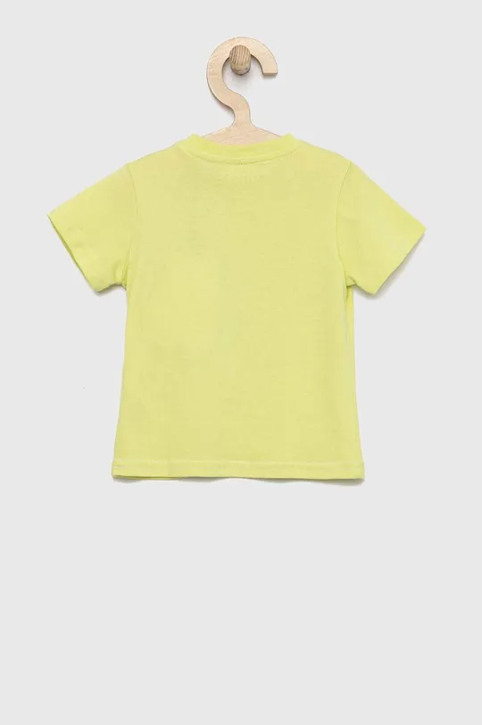 Μωρό βαμβακερό μπλουζάκι Guess πράσινο