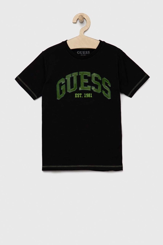 Дитяча футболка Guess чорний