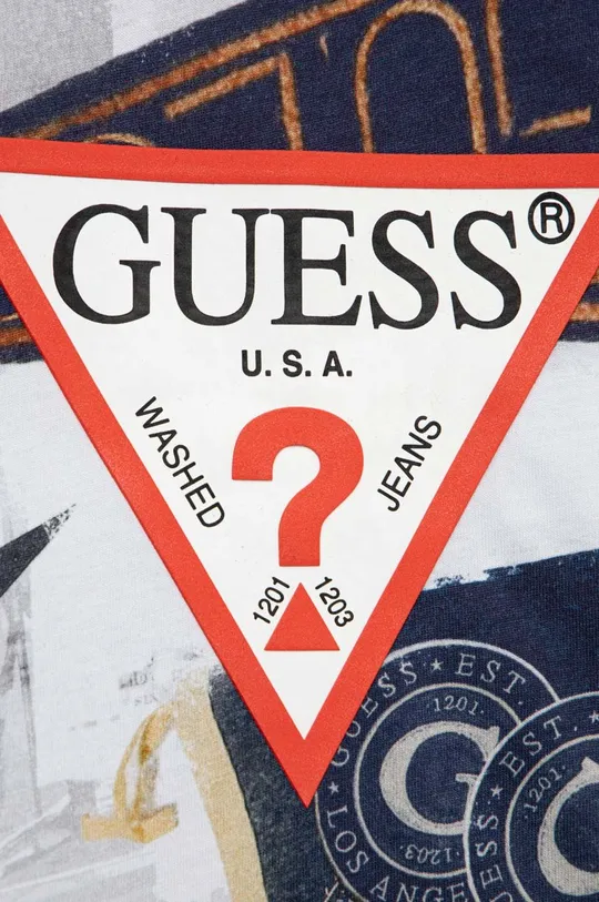 Guess t-shirt bawełniany dziecięcy 100 % Bawełna