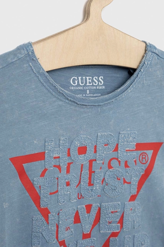 Παιδικό βαμβακερό μπλουζάκι Guess  100% Βαμβάκι