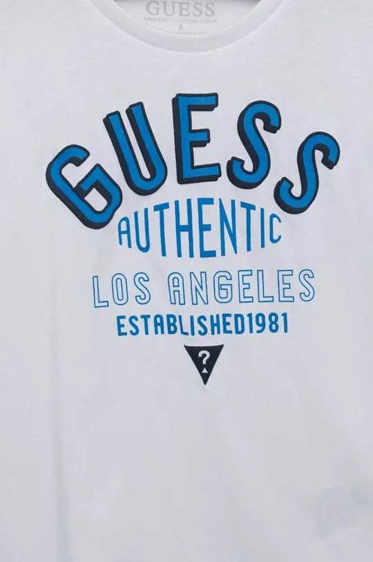 Guess t-shirt bawełniany dziecięcy 100 % Bawełna