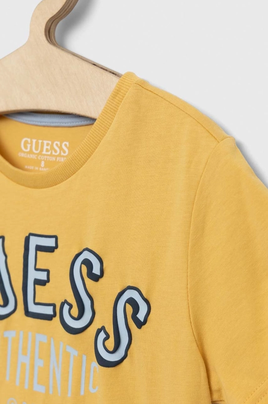 Guess t-shirt bawełniany dziecięcy 100 % Bawełna