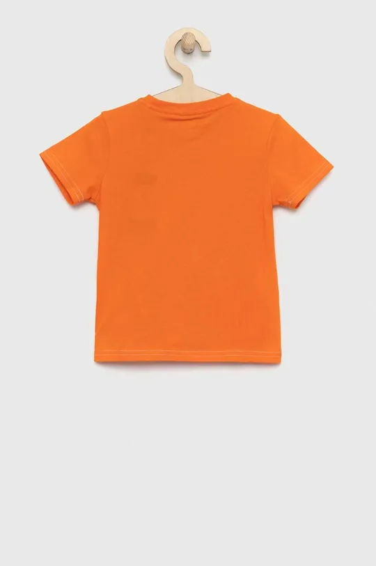 Dětské bavlněné tričko Guess mandarinková