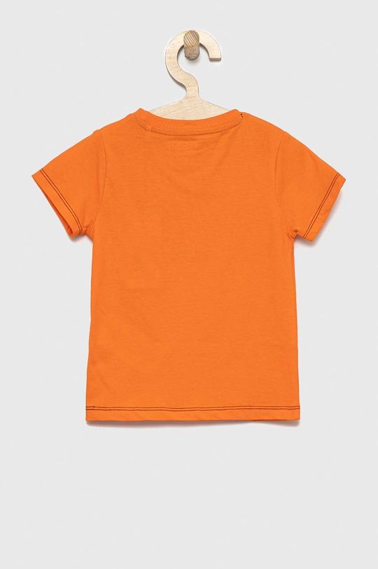 Guess t-shirt bawełniany dziecięcy mandarynkowy