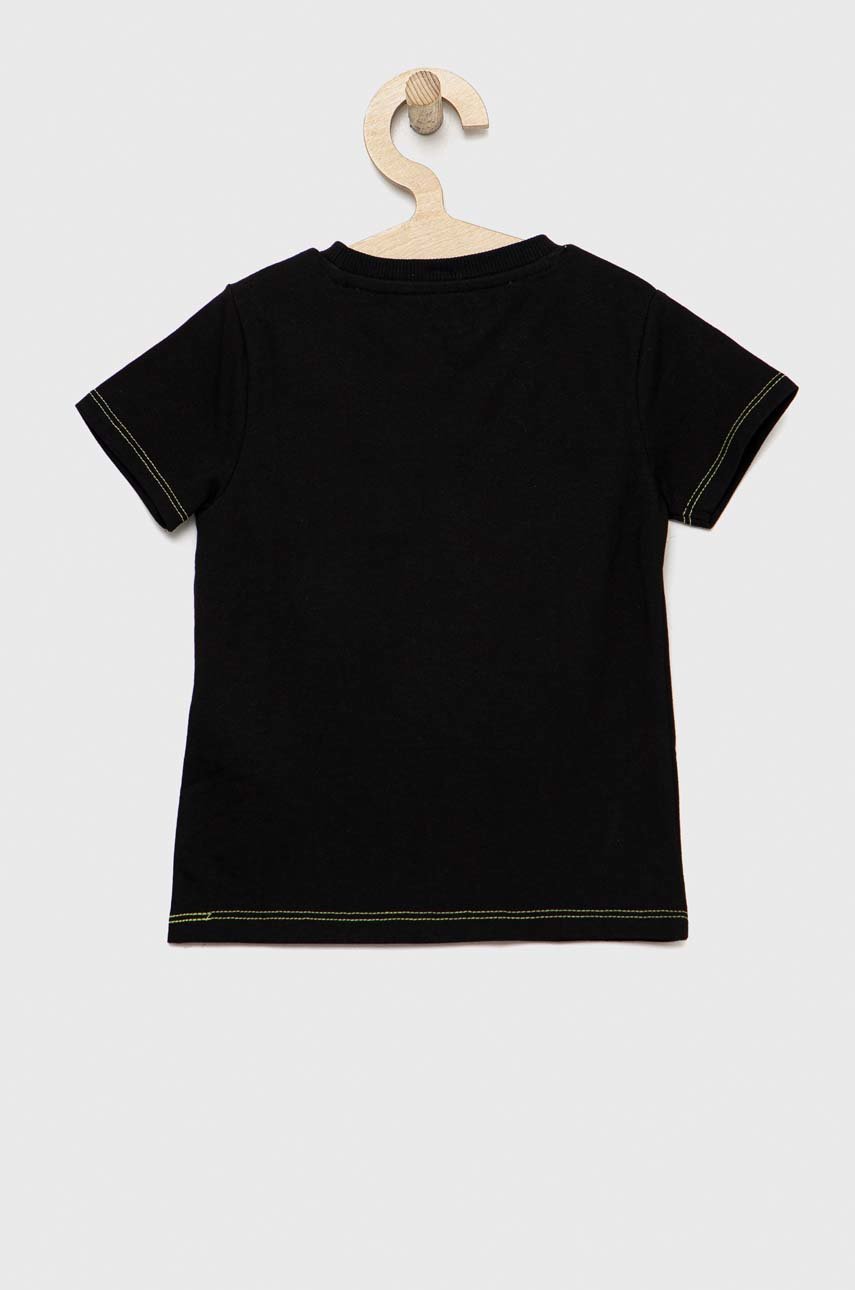 Guess t-shirt bawełniany dziecięcy czarny
