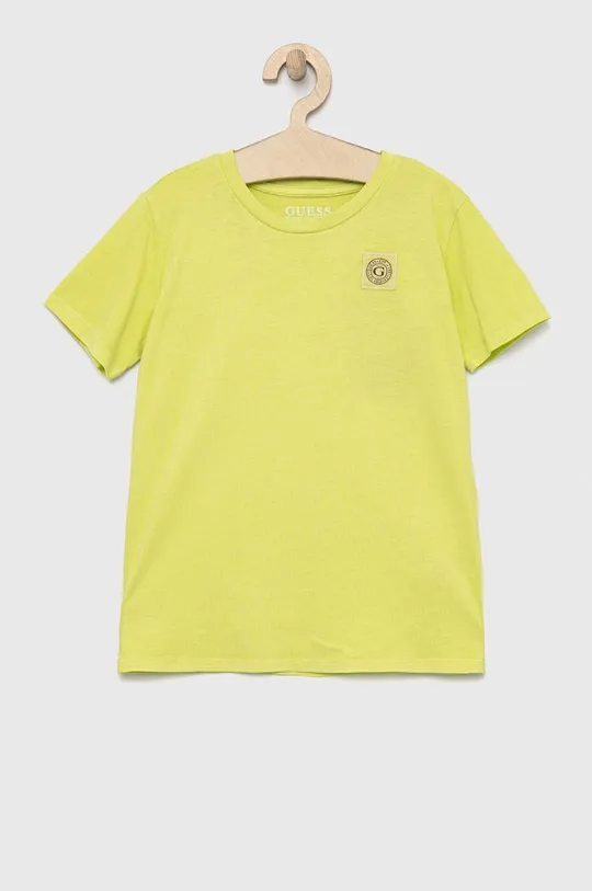 zelená Obojstranné bavlnené tričko Guess Chlapčenský