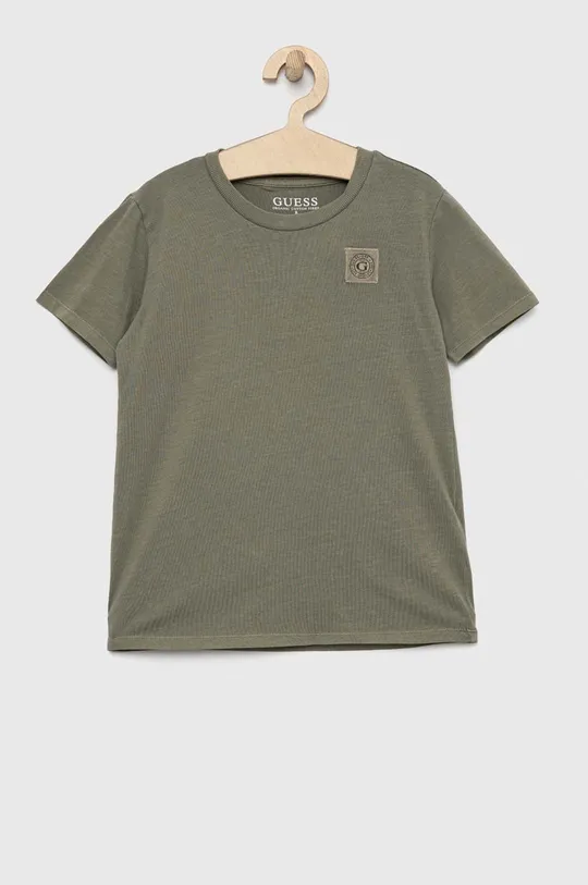 πράσινο Βαμβακερό μπλουζάκι διπλής όψης Guess Για αγόρια