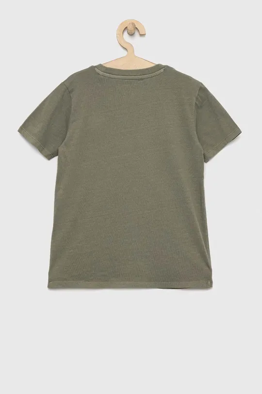 Βαμβακερό μπλουζάκι διπλής όψης Guess πράσινο