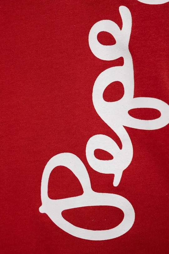 Pepe Jeans t-shirt bawełniany dziecięcy czerwony