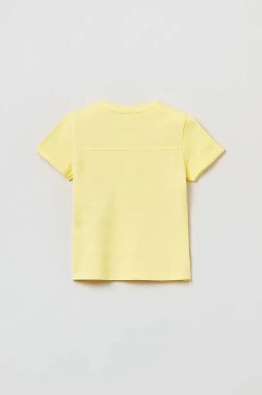 Μωρό βαμβακερό μπλουζάκι OVS κίτρινο
