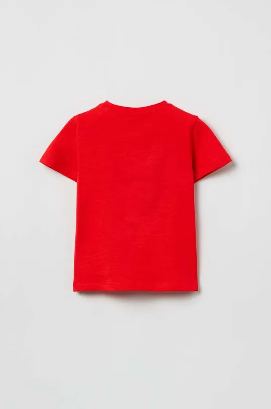 Μωρό βαμβακερό μπλουζάκι OVS κόκκινο