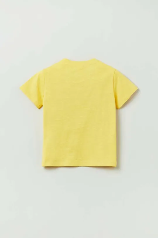 Μωρό βαμβακερό μπλουζάκι OVS κίτρινο
