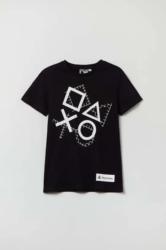 μαύρο Παιδικό βαμβακερό μπλουζάκι OVS Για αγόρια