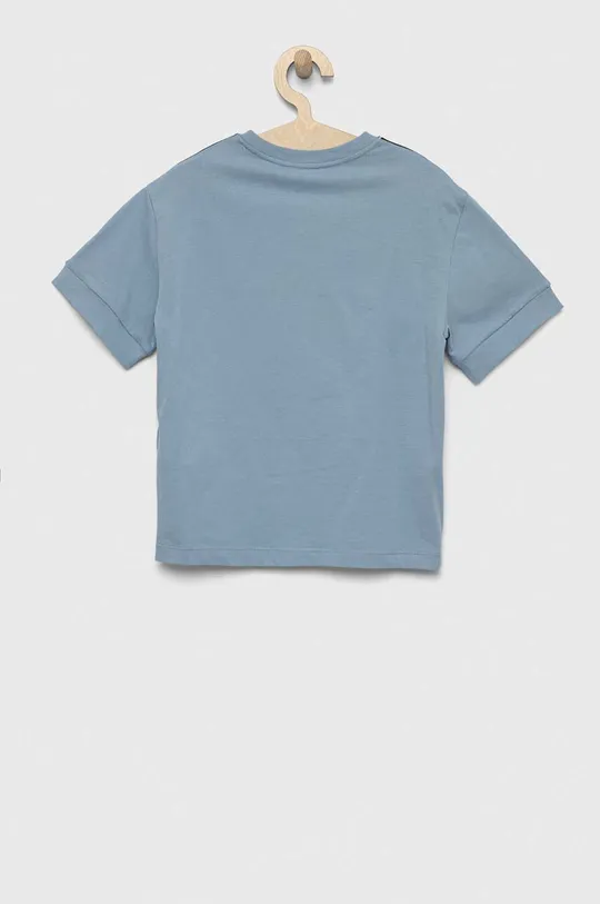 Παιδικό βαμβακερό μπλουζάκι EA7 Emporio Armani μπλε